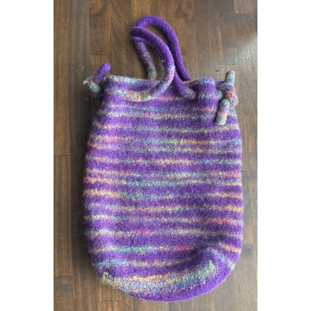 Hand Felted Purse Handbag Satchel